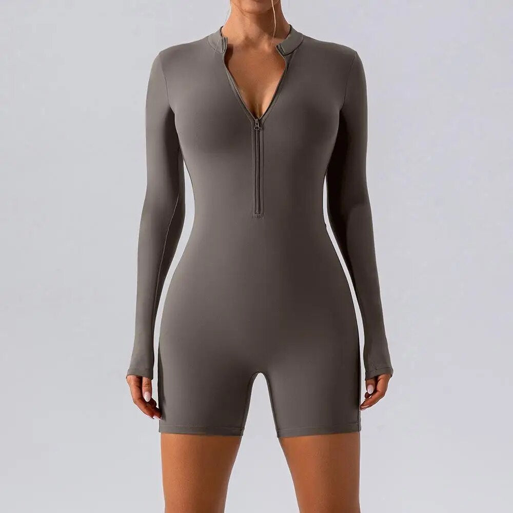 Misha Sculpt Romper Graphite