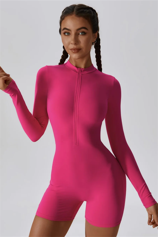 Lily Mae Romper Raspberry