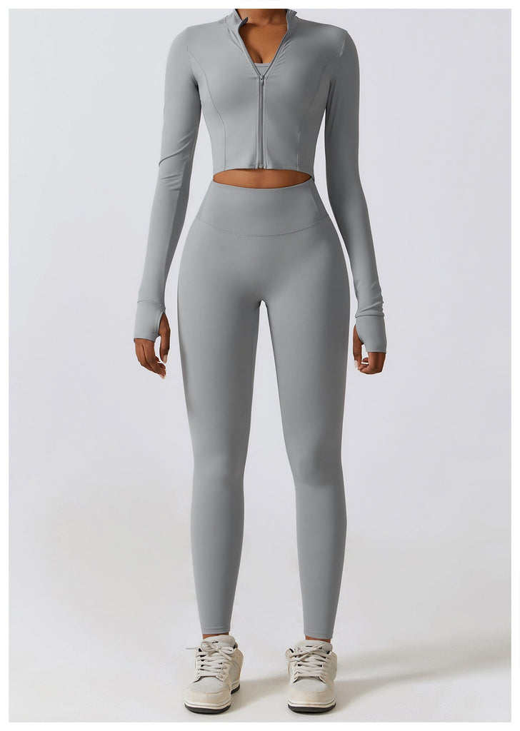 Thea Zip Longsleeve Top