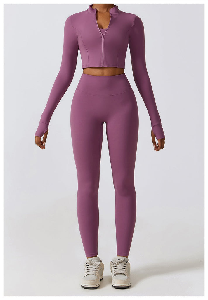 Thea Zip Longsleeve Top