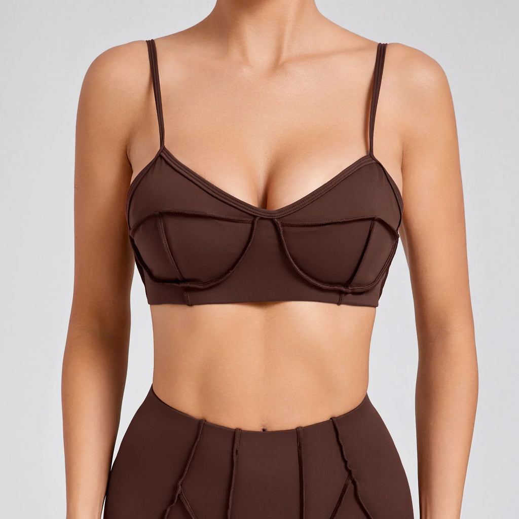 Lucky Label Iconic Bra Top Brown