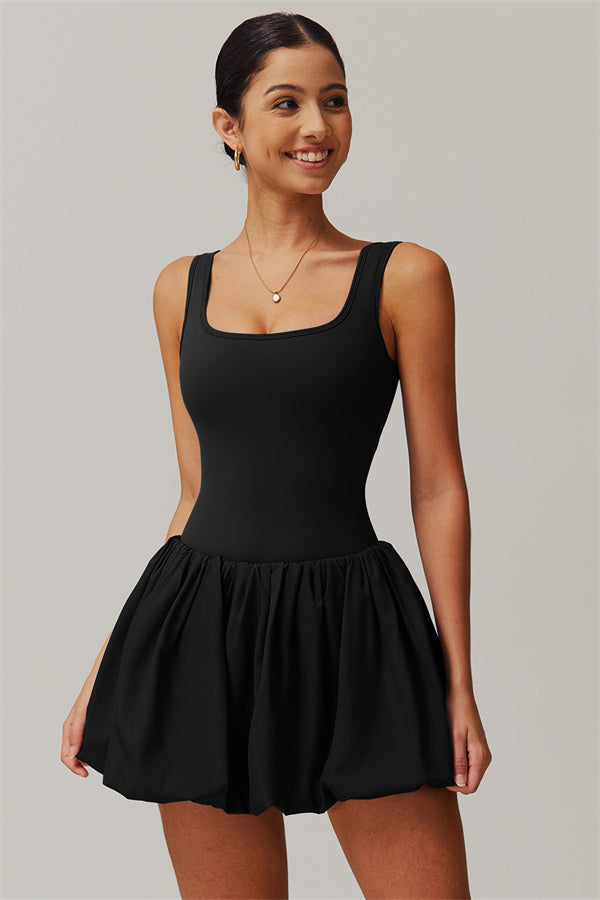 The Nova Tennis Dress Black
