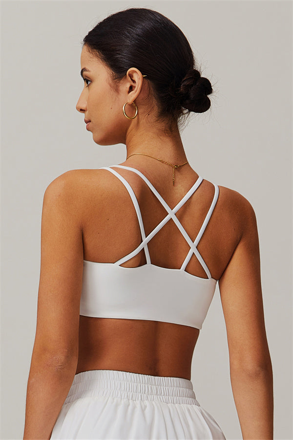 The Nova Sports Bra White