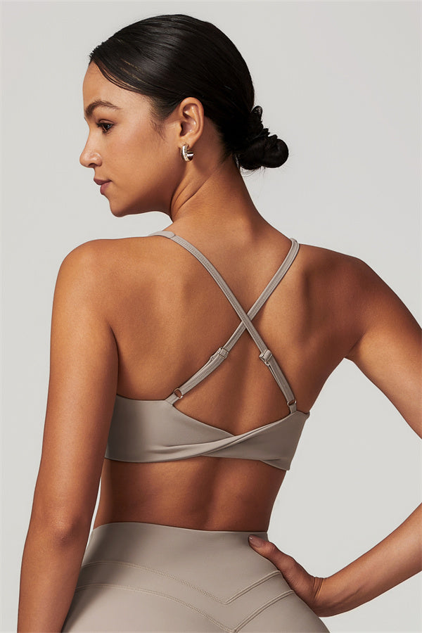 The Enigma Sports Bra Camel