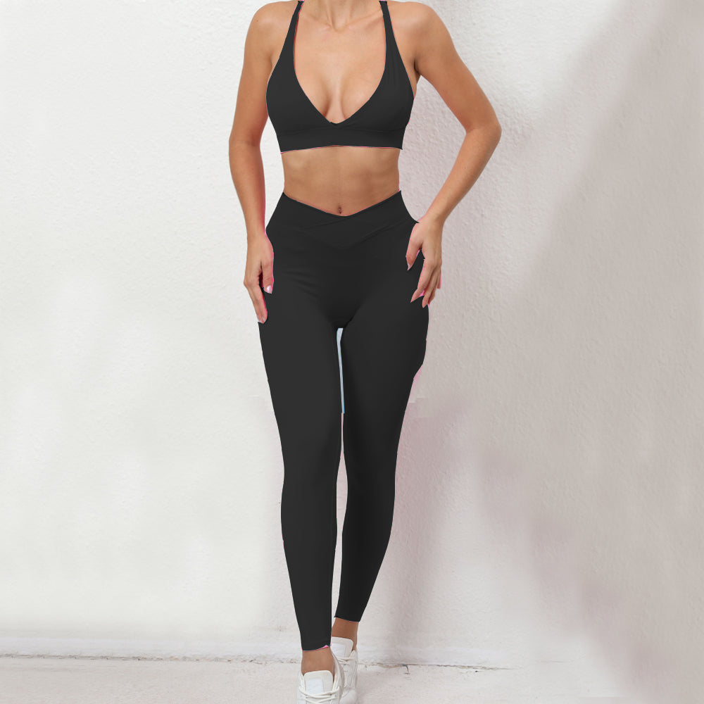 Sienna Bra & Leggings Set Black