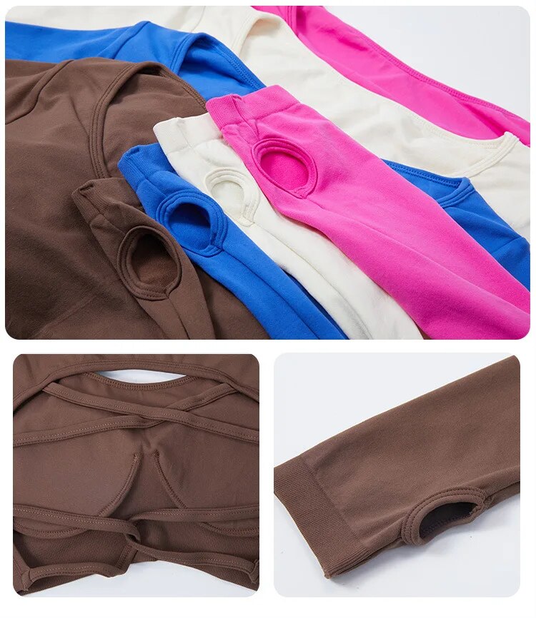 Carrie Cross Back Longsleeve Top