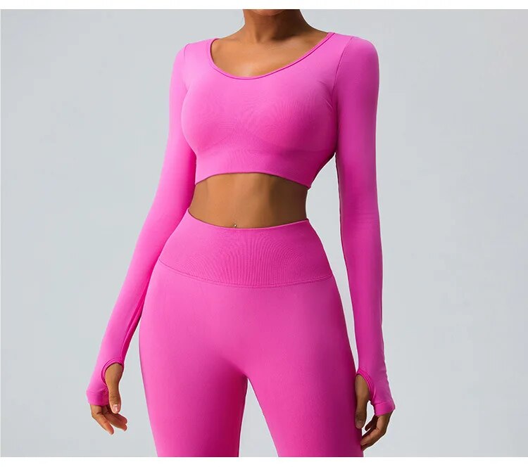 Carrie Cross Back Longsleeve Top