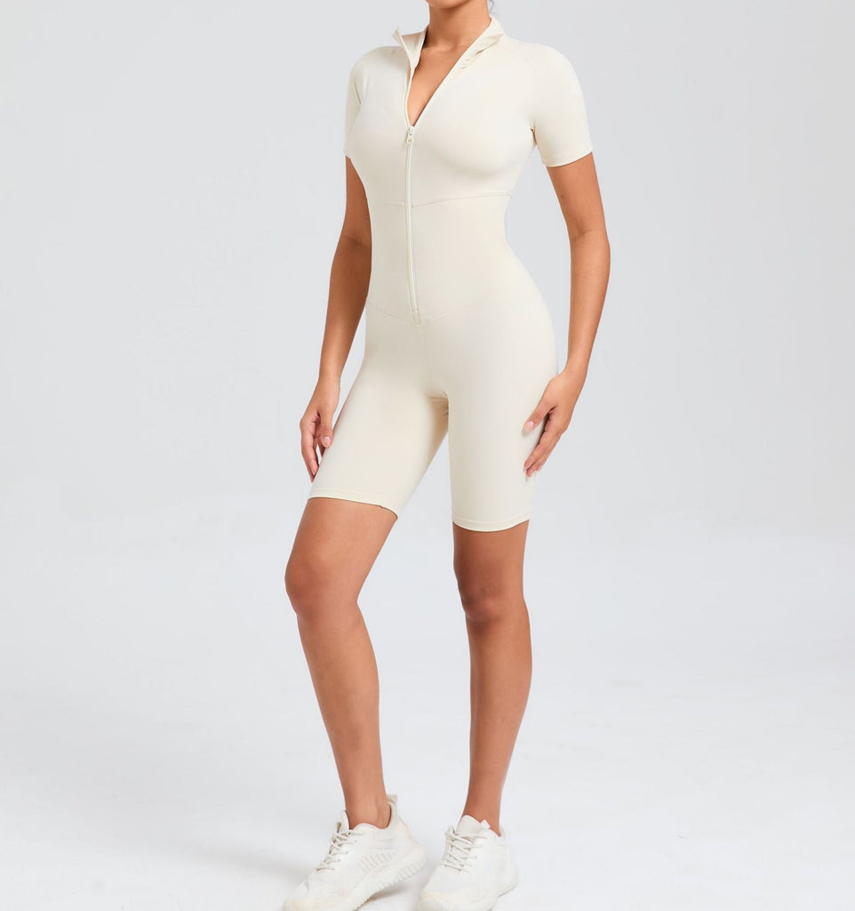 Core T-Sleeve Zip Romper