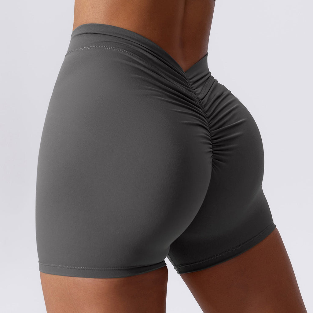 Naomi Mini V Scrunch Shorts Graphite