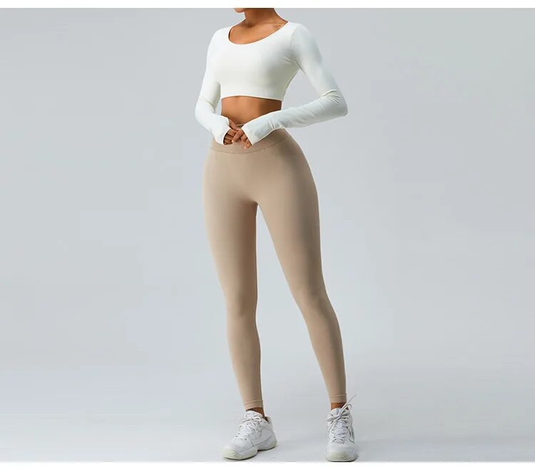 Carrie Cross Back Longsleeve Top