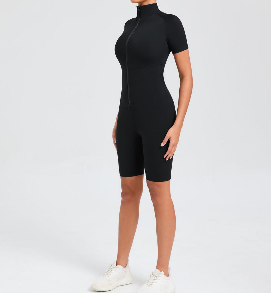 Core T-Sleeve Zip Romper