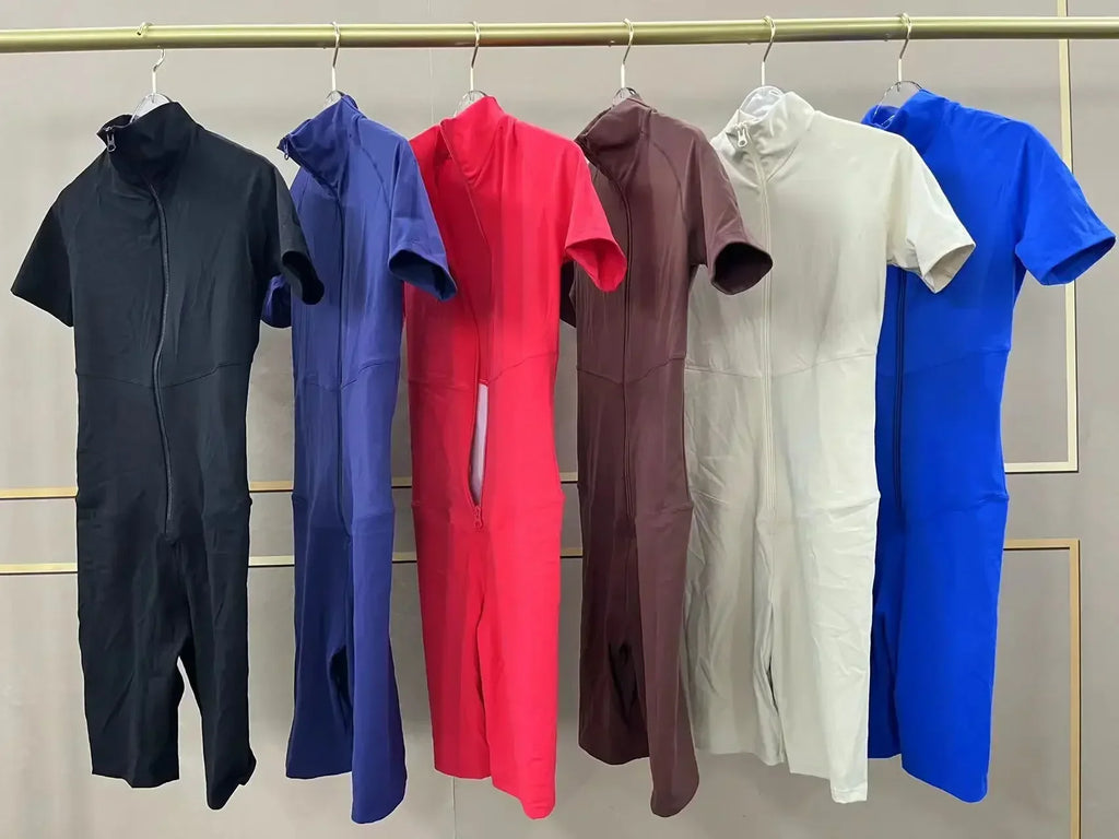 Core T-Sleeve Zip Romper