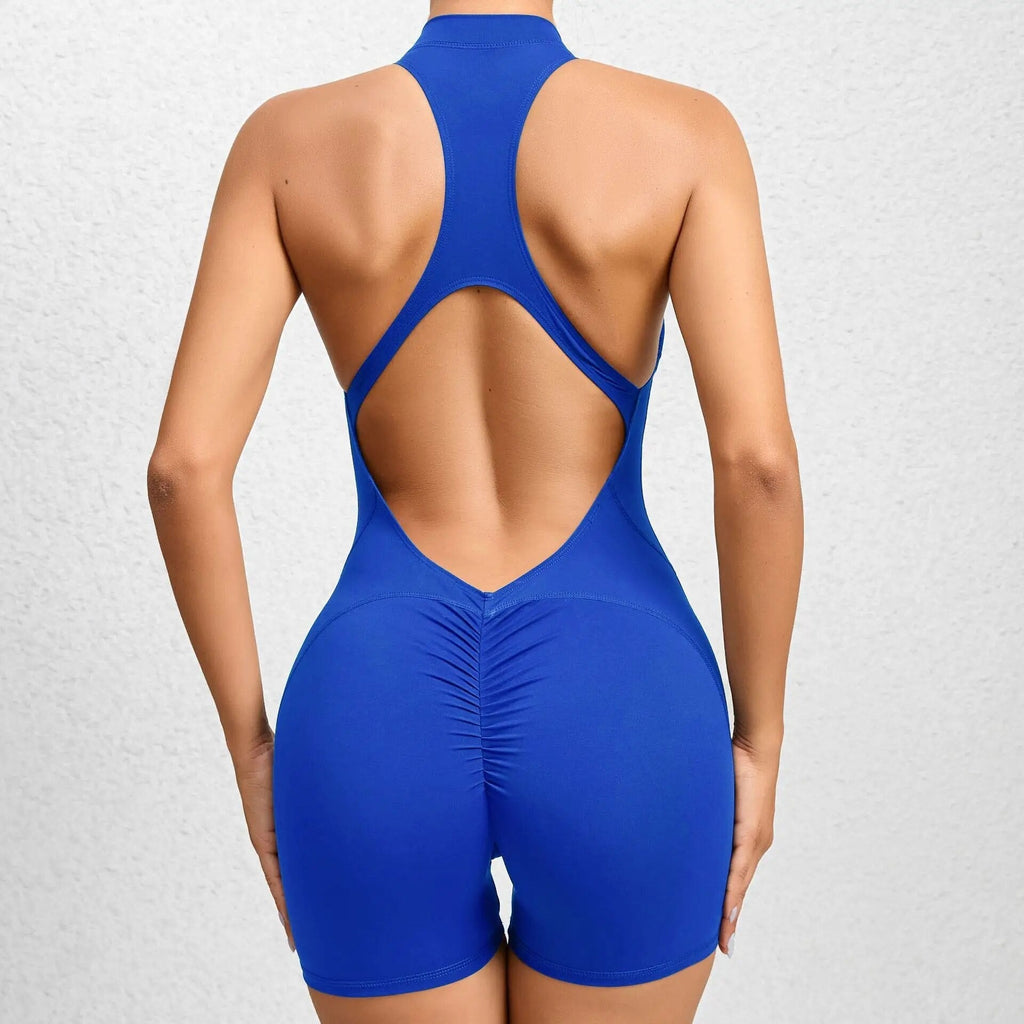 Impulse Zip Racer Romper Royal blue