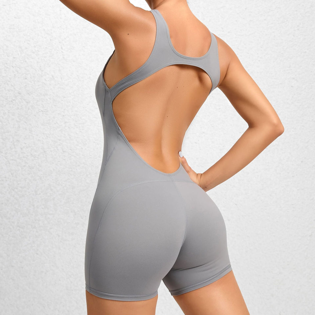 Athena Sculpt Romper Steel grey