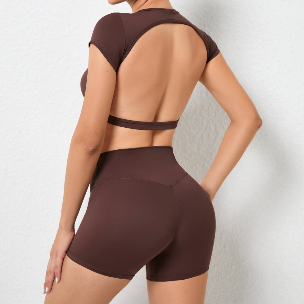Sienna T-Sleeve Backless Top