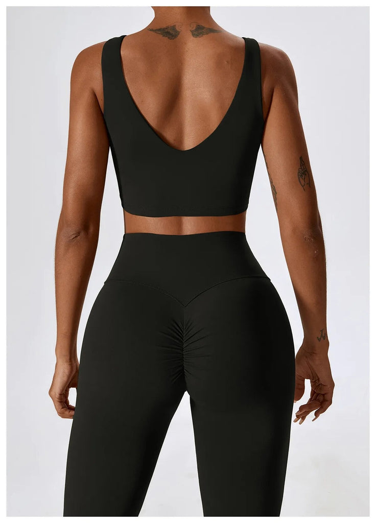 Daisy V Crop Top & Flared Set