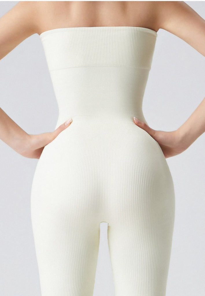 Tube Snatched Flared Jumpsuit