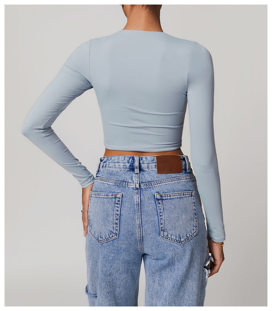 Amy Square Cut Longsleeve Top