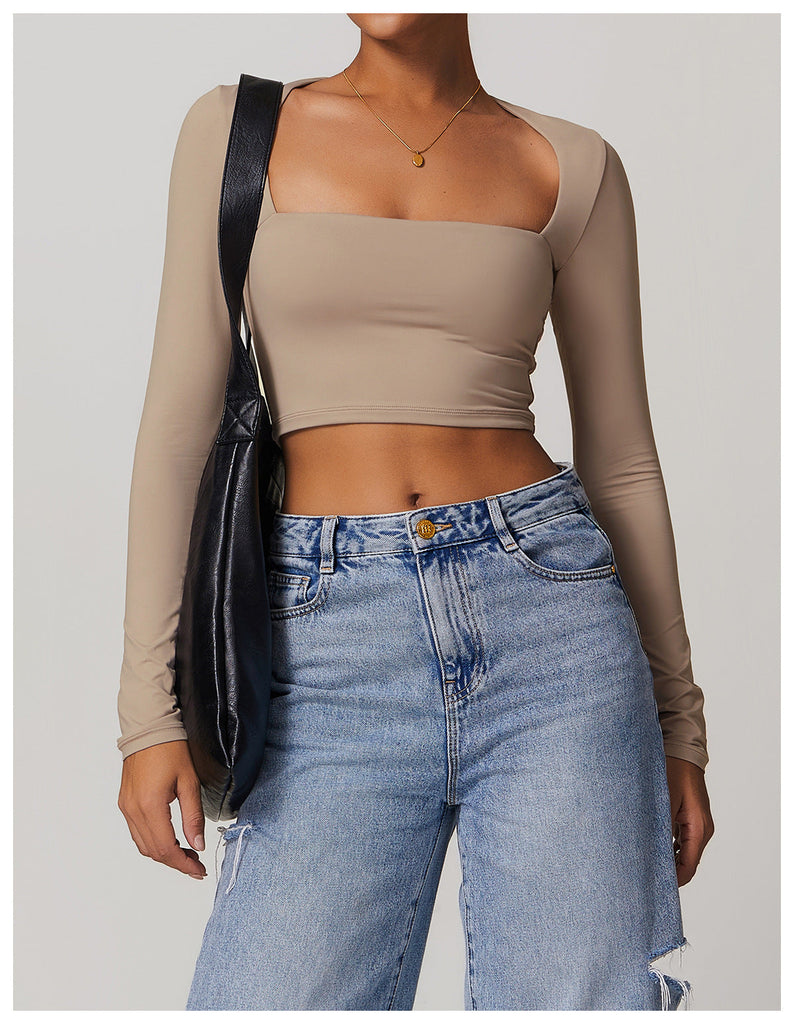 Amy Square Cut Longsleeve Top