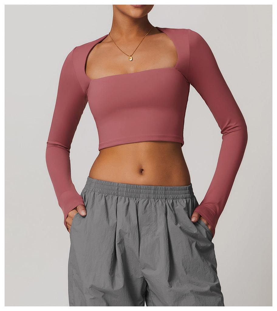 Amy Square Cut Longsleeve Top