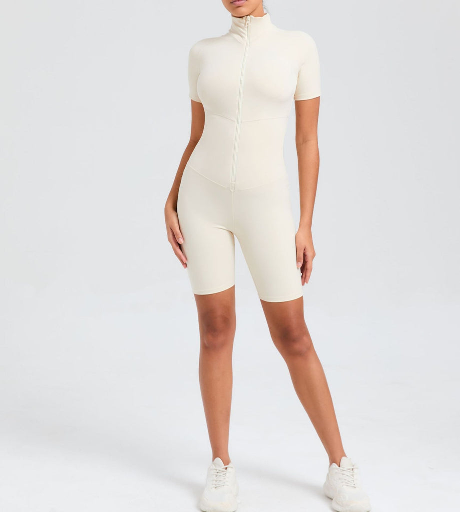 Core T-Sleeve Zip Romper