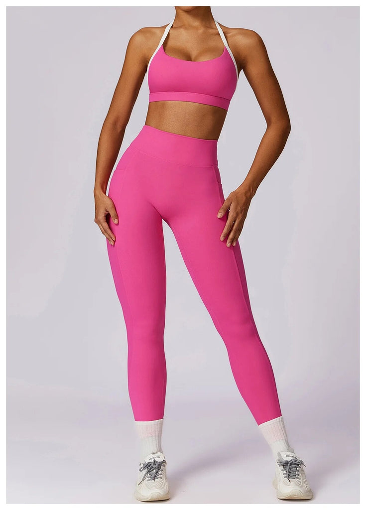 Noelle Contrast Top & Leggings Set