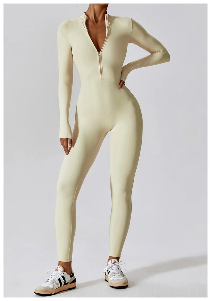 Supreme Sculpt Jumpsuit (Size down) Cream