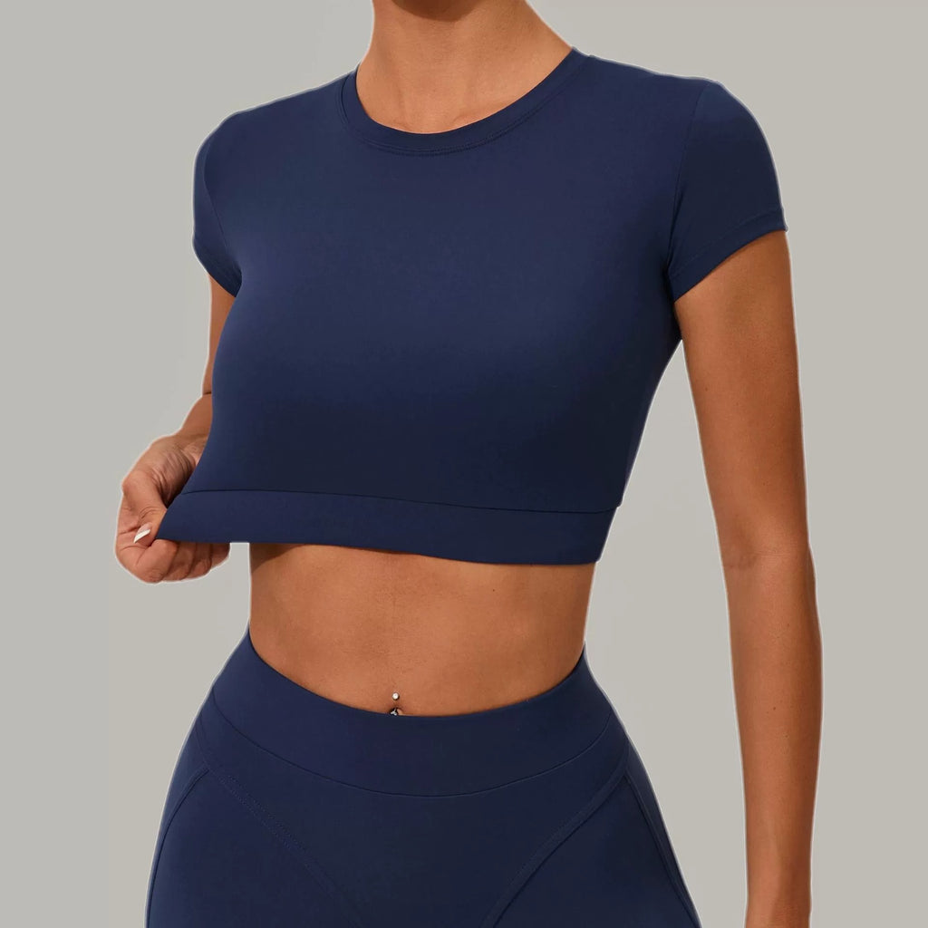 Lucky Label Contrology T-Sleeve Top Navy