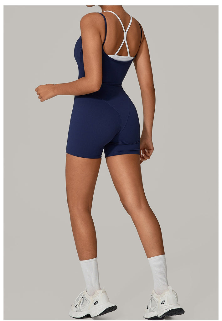 Lucky Label Contrology Double Strap Romper