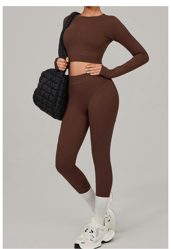 Lucky Label Contrology Longsleeve Top & Leggings Set