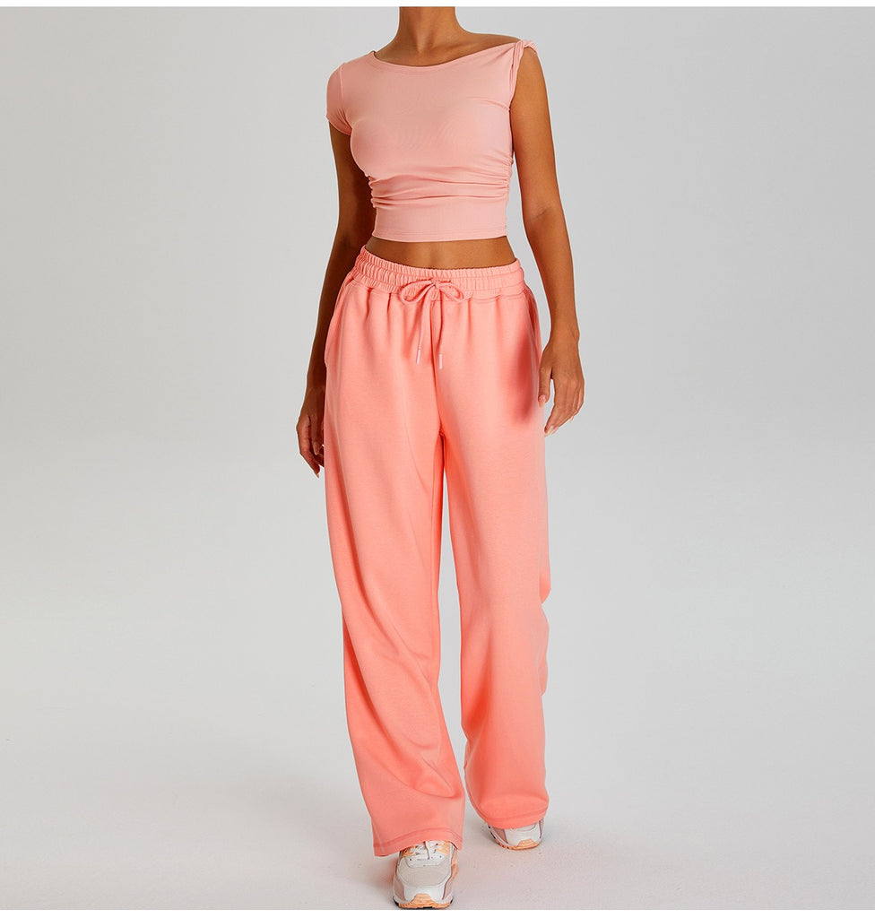 Kaia Lounge Top & Flared Joggers Set