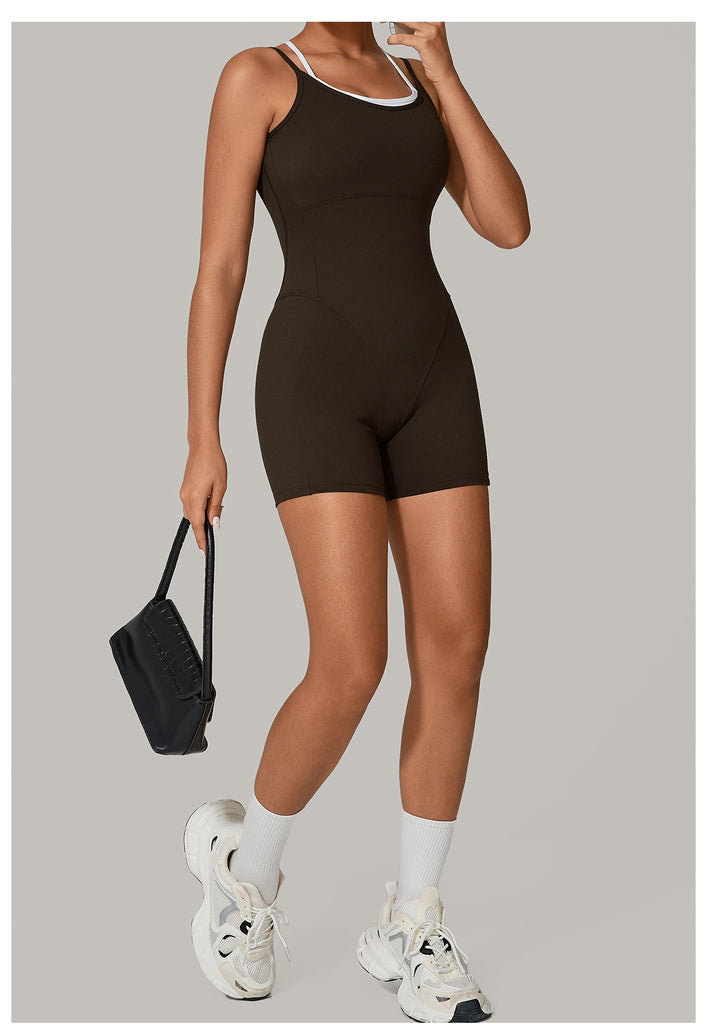 Lucky Label Contrology Double Strap Romper