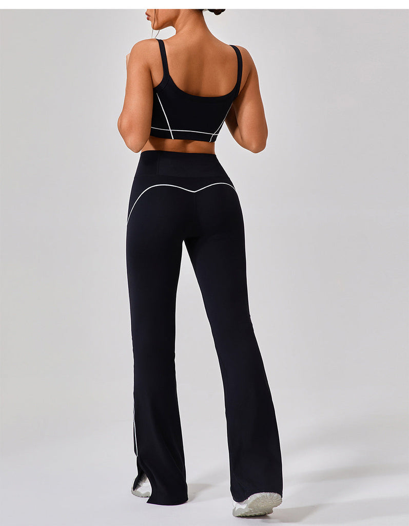 Celeste Panel Crop Top & Flared Set