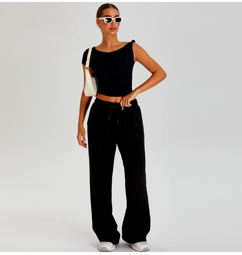 Kaia Lounge Top & Flared Joggers Set