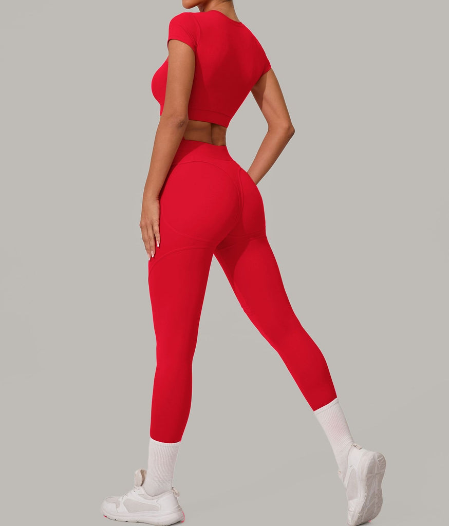 Lucky Label Contrology T-Sleeve Top & Leggings Set