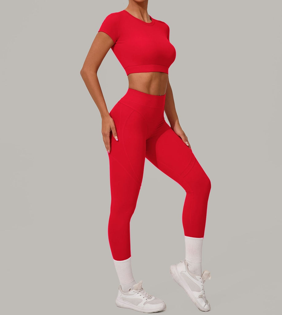 Lucky Label Contrology T-Sleeve Top & Leggings Set