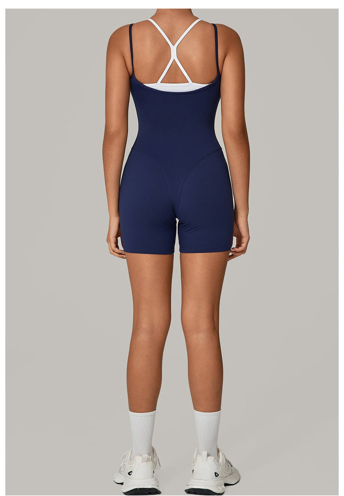 Lucky Label Contrology Double Strap Romper