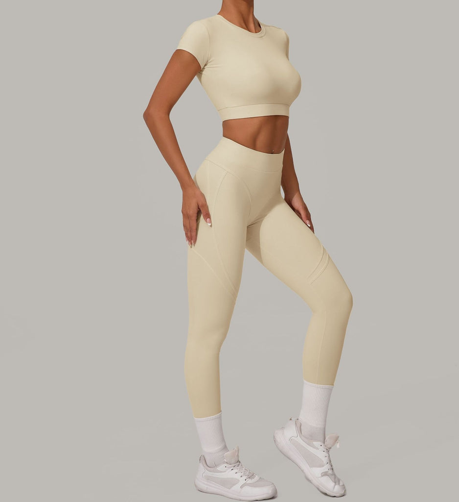 Lucky Label Contrology T-Sleeve Top & Leggings Set