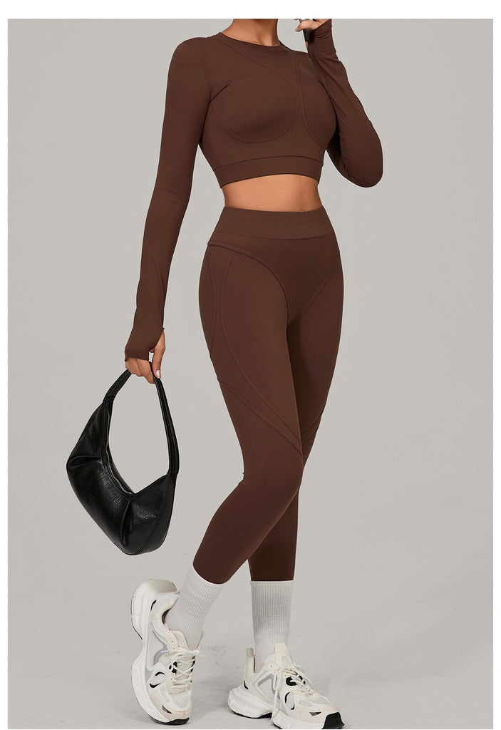 Lucky Label Contrology Longsleeve Top & Leggings Set