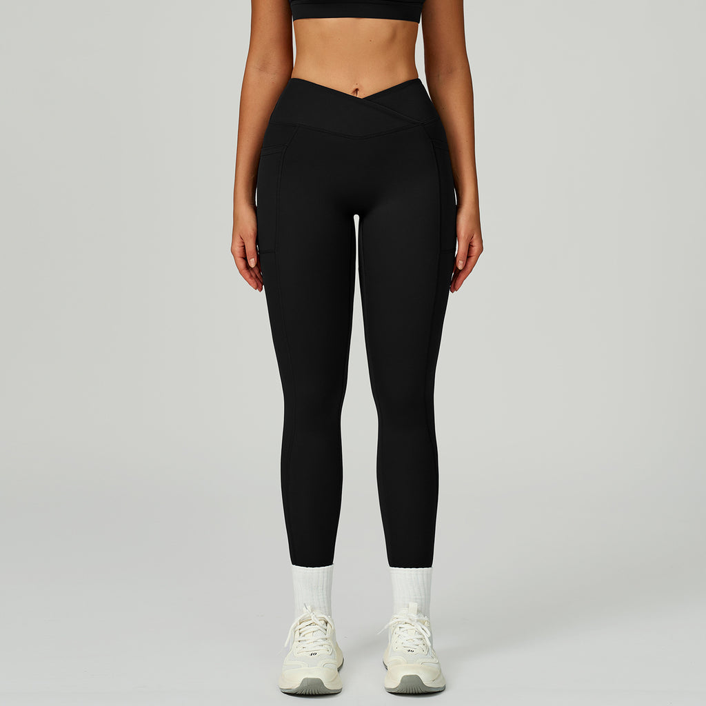 The Flourish Pocket Leggings Black
