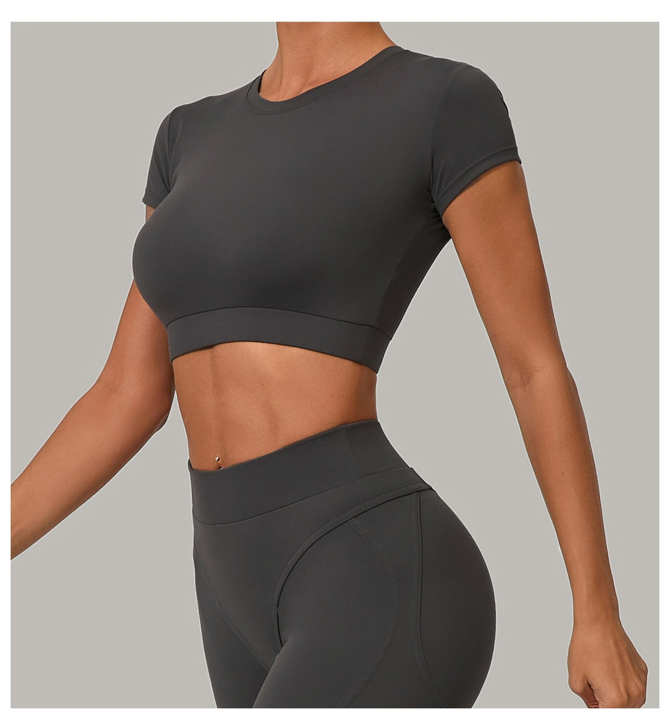 Lucky Label Contrology T-Sleeve Top Graphite