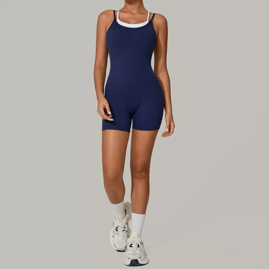 Lucky Label Contrology Double Strap Romper