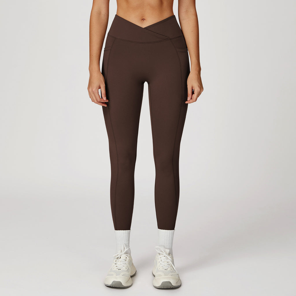 The Flourish Pocket Leggings Brown