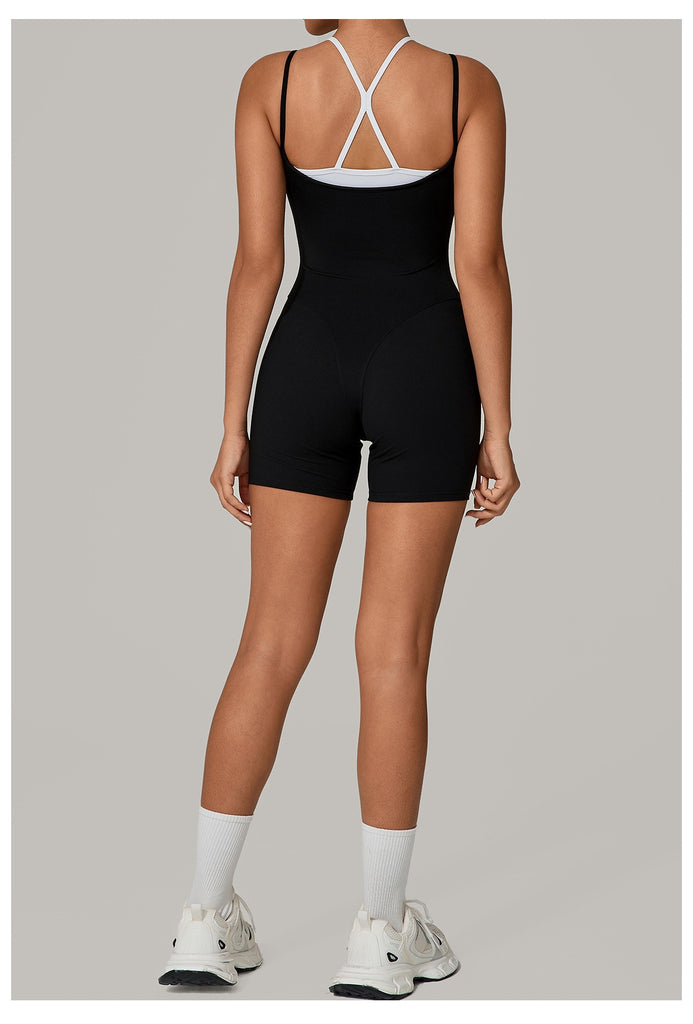 Lucky Label Contrology Double Strap Romper