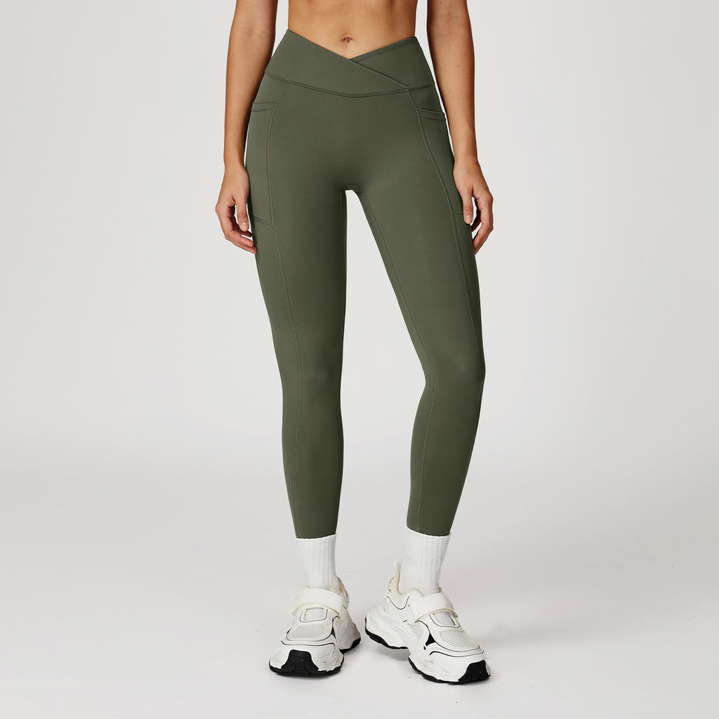 The Flourish Pocket Leggings Hunter green