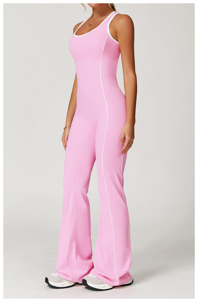 Martha Contrast Flared Jumpsuit