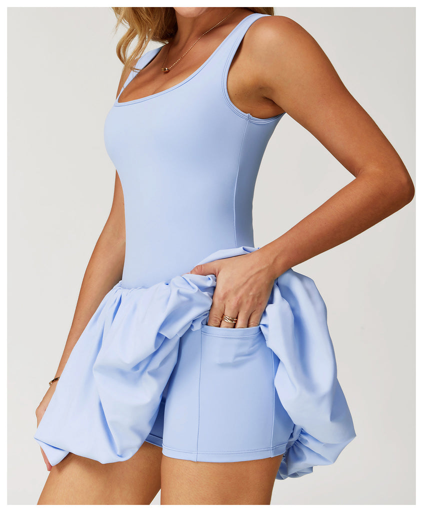 Puff Bell Skort Dress
