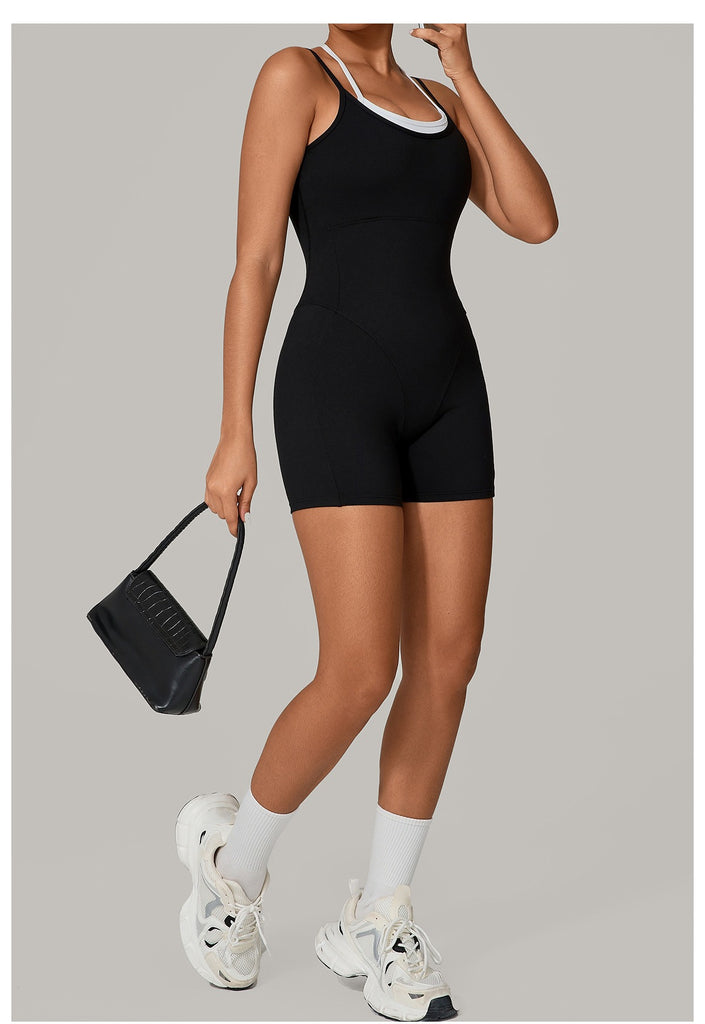 Lucky Label Contrology Double Strap Romper