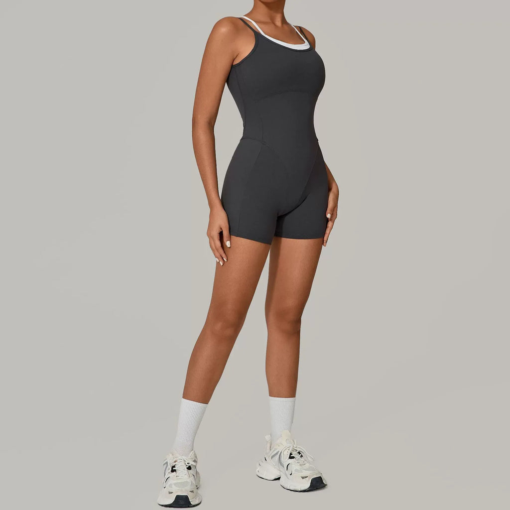 Lucky Label Contrology Double Strap Romper