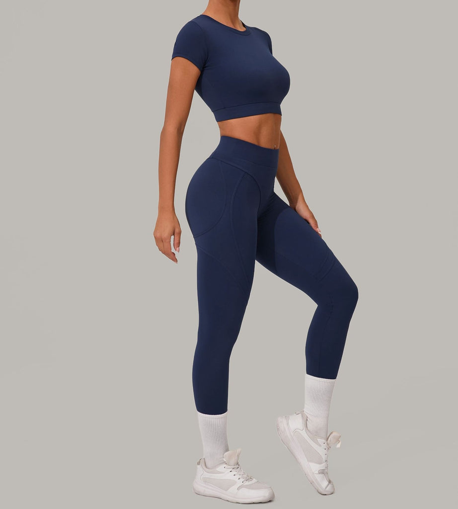 Lucky Label Contrology T-Sleeve Top & Leggings Set